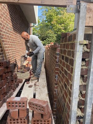 Brick Privacy Wall Installation in Brookhaven, GA (3)