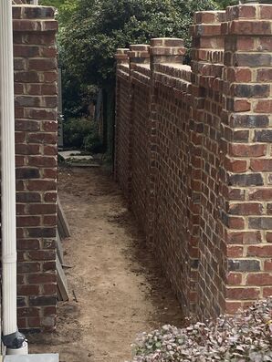 Brick Privacy Wall Installation in Brookhaven, GA (6)